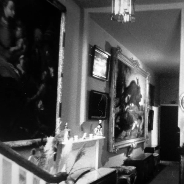 Frans Snyders' Boar Hunt hanging in the hallway of the Everett family's childhood home